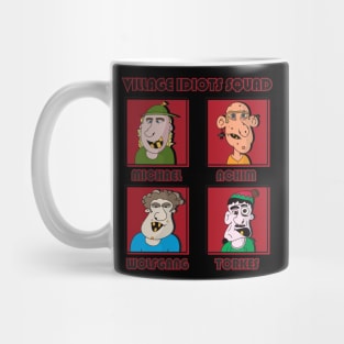 Comic Shirt Village Idiots Squad Friends 1 ENG Mug